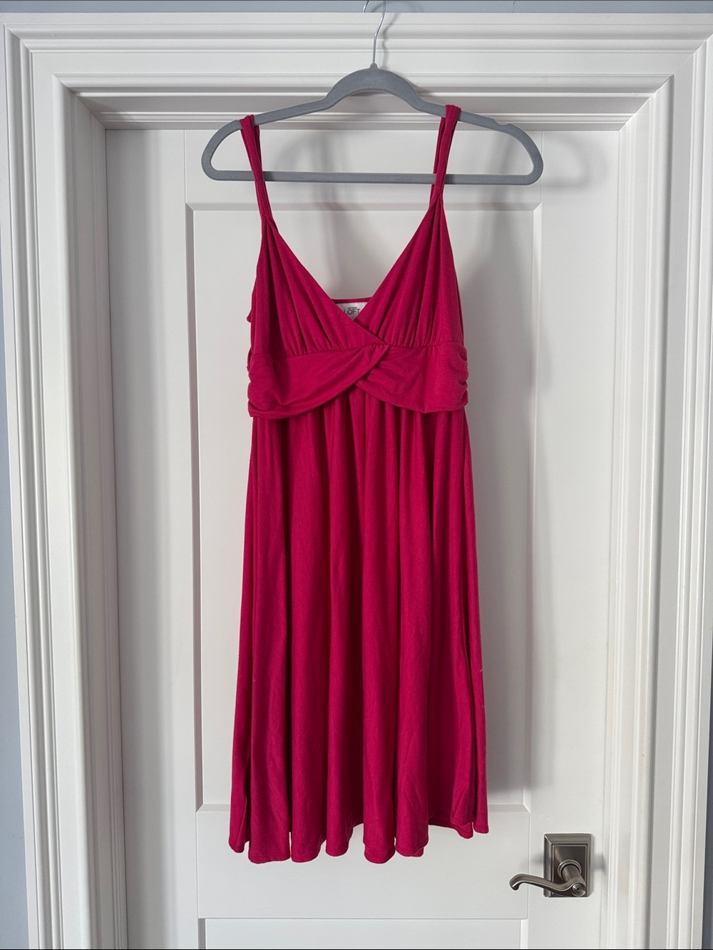 LOFT Fuchsia Midi Dress